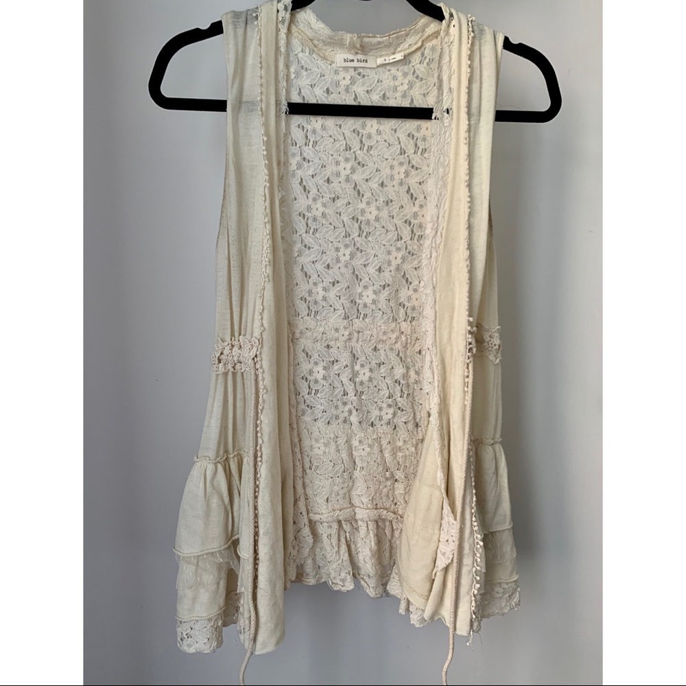 Lace Cardigan Vest